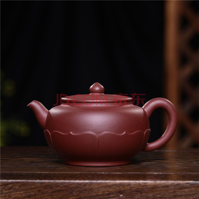 用料纯正 出水爽《莲韵》紫砂壶 紫泥 知名制壶师 谭青