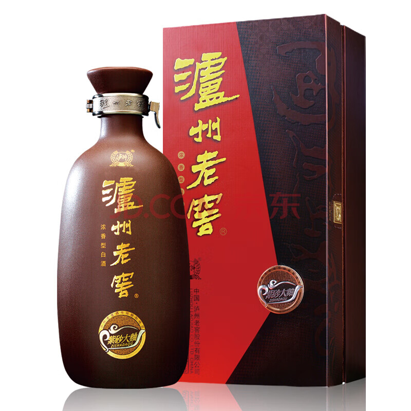 泸州老窖 紫砂大曲 浓香型白酒 大曲酒礼盒装 52度 紫陶 500ml*1瓶 单