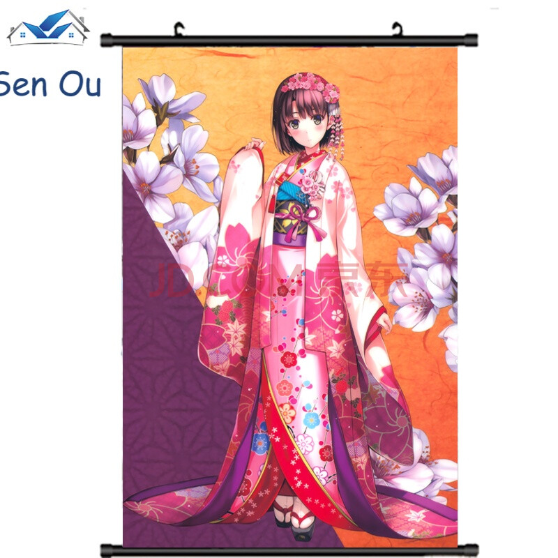 新款路人女主的加藤惠霞之丘诗羽动漫挂画海报大 e款 60-90厘米