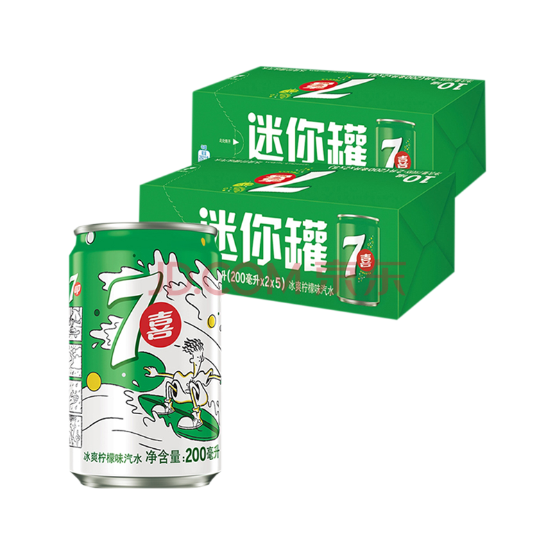 迷你罐百事可乐碳酸饮料无糖可乐美年达七喜汽水mini罐汽水 百事七喜