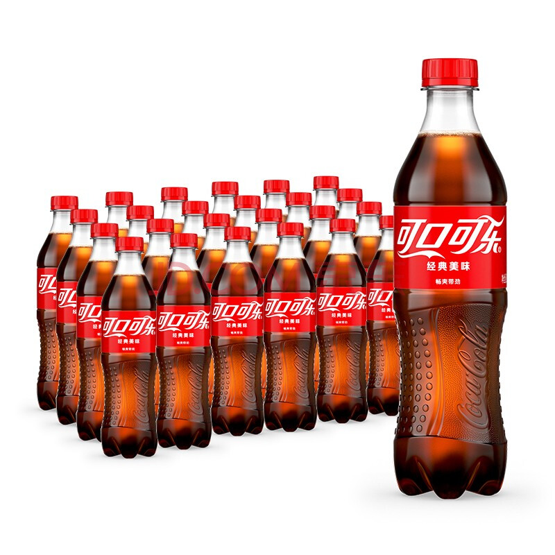 可口可乐 coca-cola 汽水 碳酸饮料 500/600ml*24瓶 整箱装 可口可乐