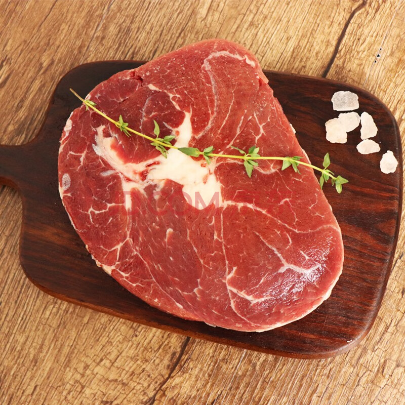 狄鲜 新疆眼肉牛排 原切褐牛眼肉牛排 草饲散养 牛肉生鲜 1000g(5-6块