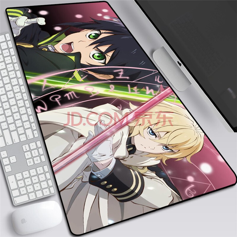 百夜优一郎米迦尔柊筱娅终结的炽天使鼠标垫 超大二次元周边游戏桌