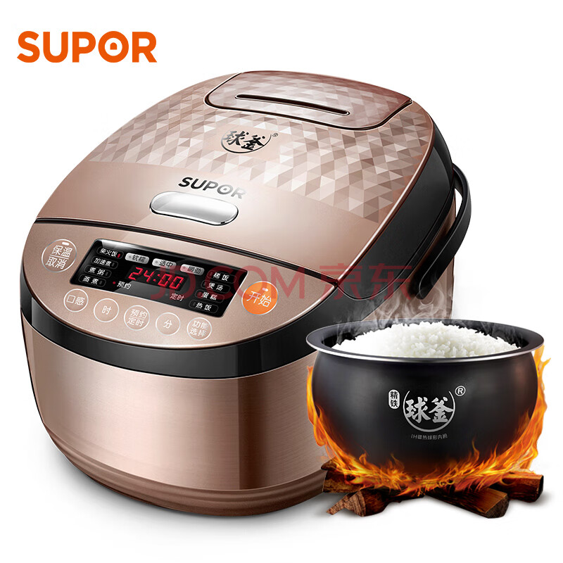 【苏泊尔cfxb40hc803-120】苏泊尔(supor)电饭煲电饭锅4l容量精铁球釜