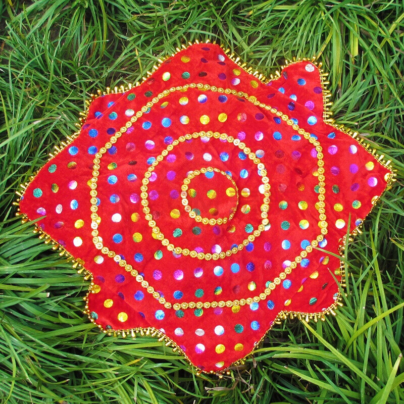 舞蹈手绢花成人加厚八角巾考级专用二人转表演手绢花秧歌手帕 [成人款