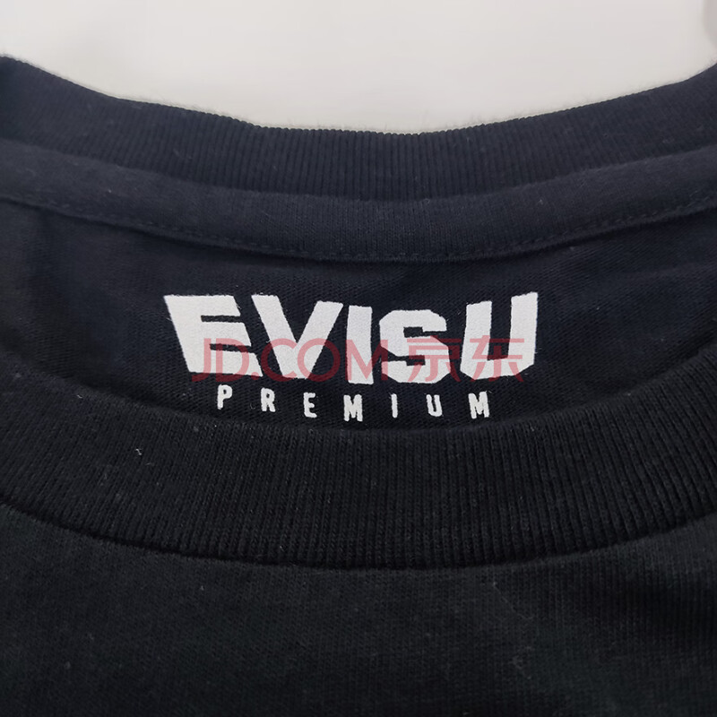标的88 EVISU 海鸥徽标印花圆领T恤 男女款 M码