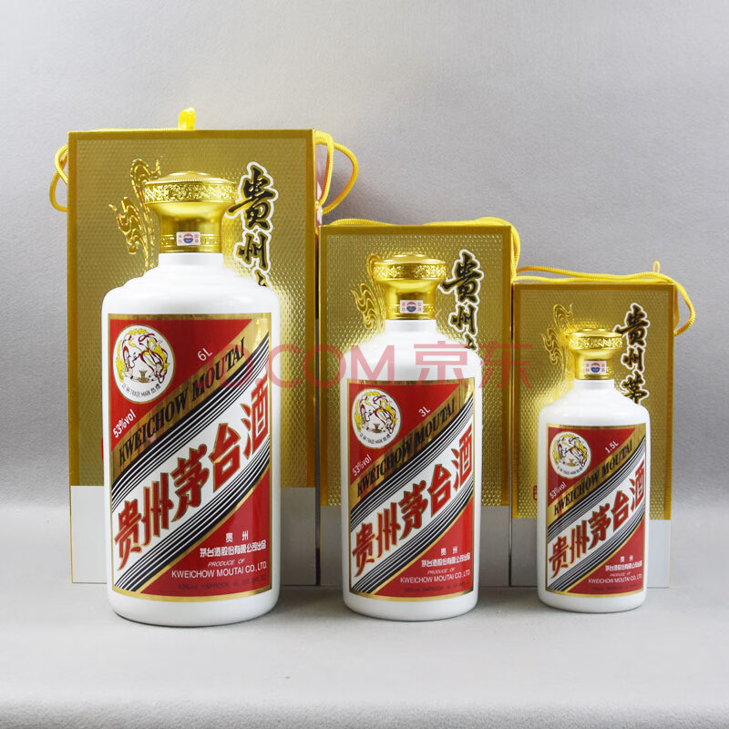 貴州茅臺酒 2018年 53度 1.5l/3l/6l 3瓶【1】名酒 白酒 收藏 拍賣