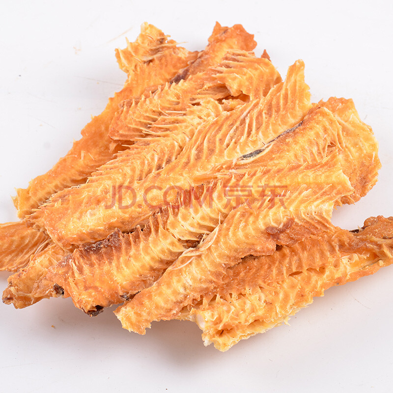 山东特产鱼骨头500g即食零食香酥鱼排鱼刺烤鱼排海鲜鱼骨粒