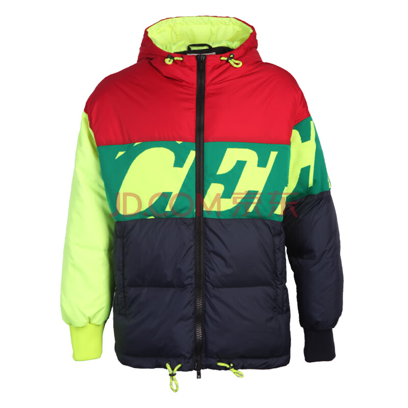 iceberg冰山 19秋冬新款 男士撞色尼龙短款连帽羽绒服19ii1p0 j040