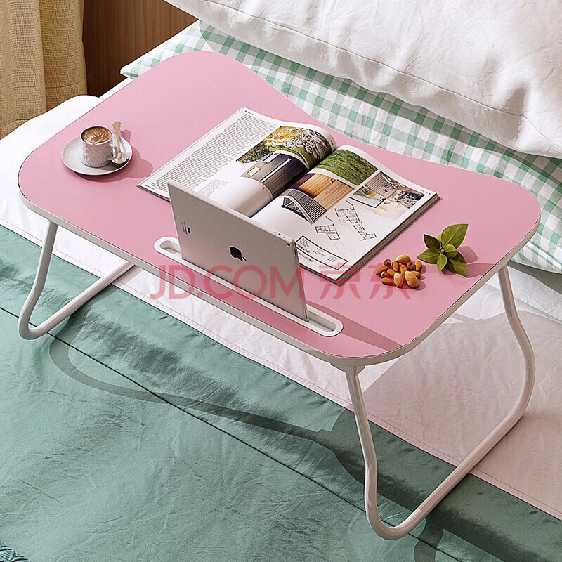 同林鸟 可折叠懒人床上笔记本电脑桌 宿舍折叠桌书桌学习桌 小桌子