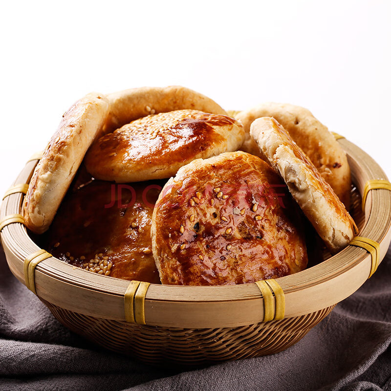 绍兴特产咸烧饼烧饼芝麻花生饼酥饼糕点零食小吃500g 1斤