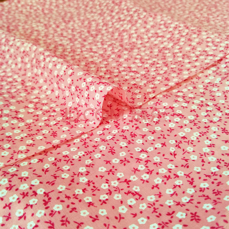 布将军的确良小碎花布料 涤棉碎花布料衬衫连衣裙服装面料田园小碎花