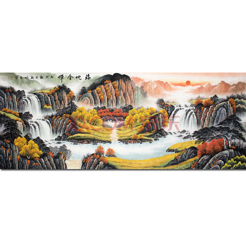 中国美协会员 张临光《福地金晖》 六尺精品 聚宝盆