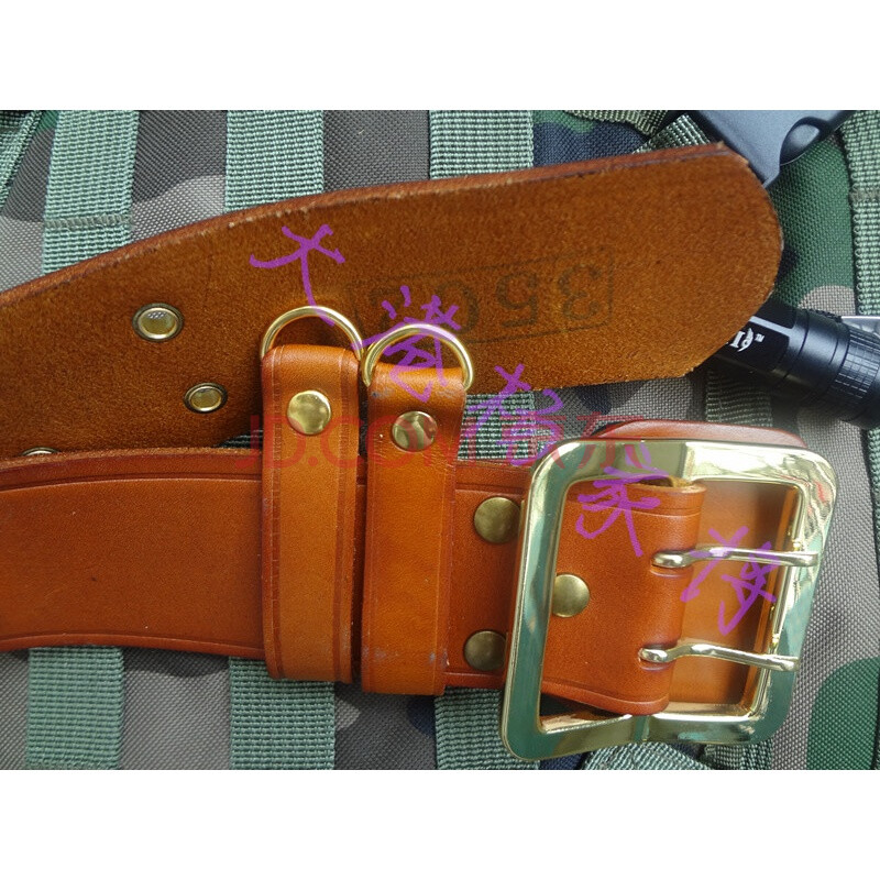 户外13特战腰带户外腰带多功能战术双排孔双扣铜头特战腰带配发特战