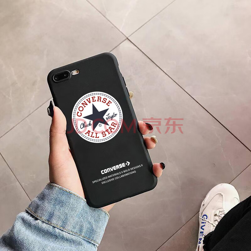 红米note7/5plus手机壳潮牌小米8se/cc9/6x/note3匡威k20pro情侣 黑色