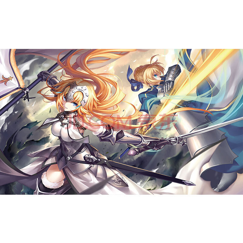 fate系列 saber/吾王 动漫海报二次元壁纸宿舍卧室大墙贴纸 18 100x60