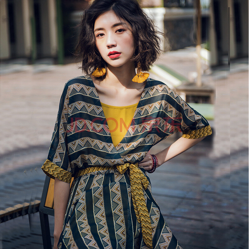 泰国海边度假套装2019年女装夏沙滩裙超仙波西米亚民族风长裙仙女