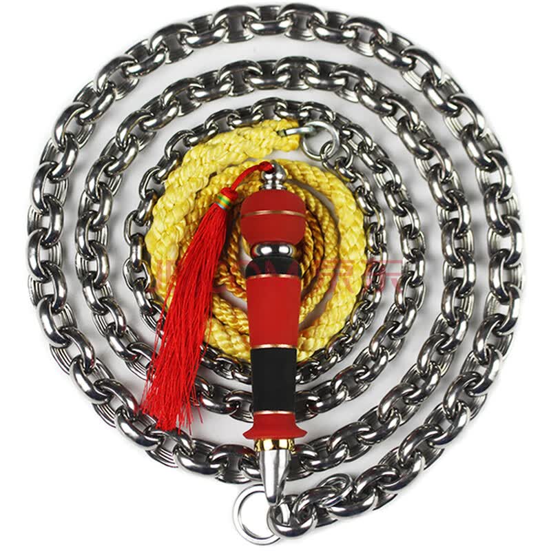 旋龙304不锈钢螺母鞭子成人响鞭初学健身运动甩鞭麒麟鞭钢鞭铁鞭 螺母