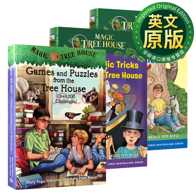神奇树屋练习册3本套装 英文原版 magic tree house 美国中小学生课外