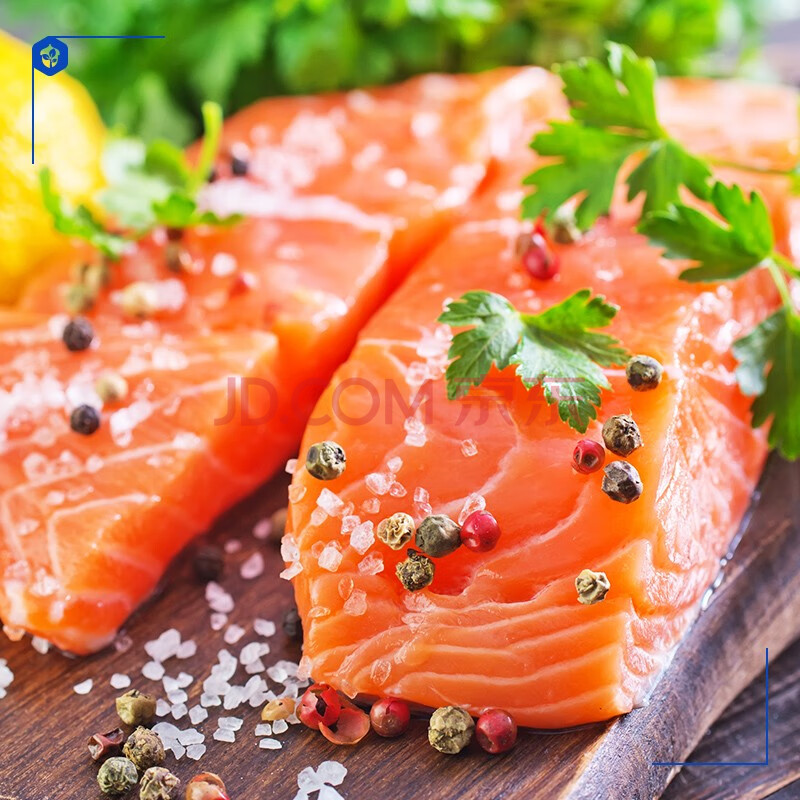 acornfresh 冰岛三文鱼冷冻大西洋鲑鱼400g 带皮去刺中段【图片 价格 