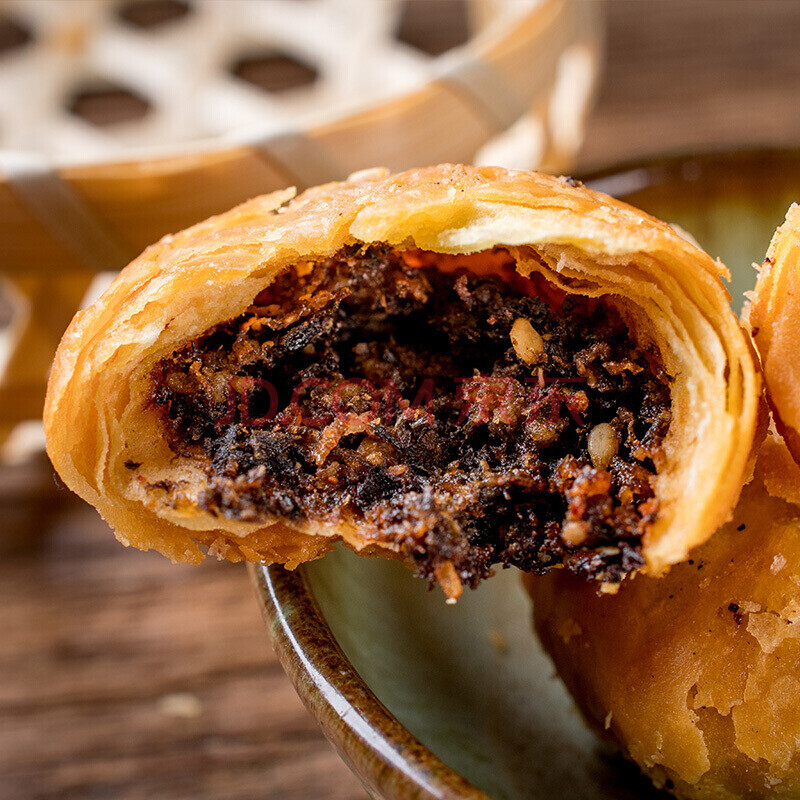 黄山小酥饼梅干菜肉烧饼徽州特产糕点网红零食小吃 2份原味送250克小