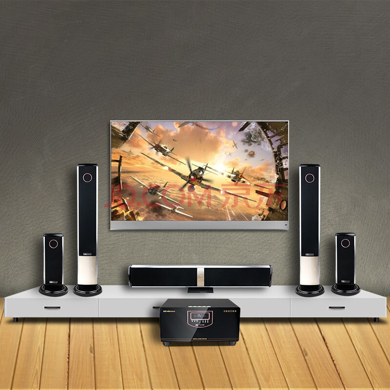 1家庭影院音响套装回音壁家用电视客厅壁挂落抵音箱家用ktv k6-k1塑胶