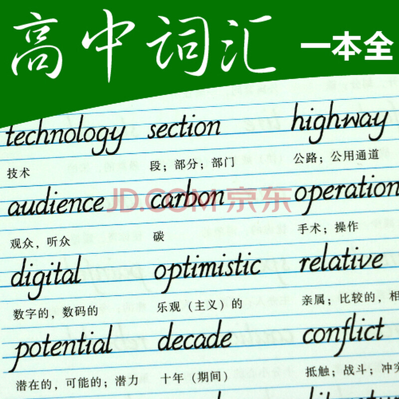 高中生英语字帖 于佩安意大利斜体高考硬笔临摹钢笔英文练字贴