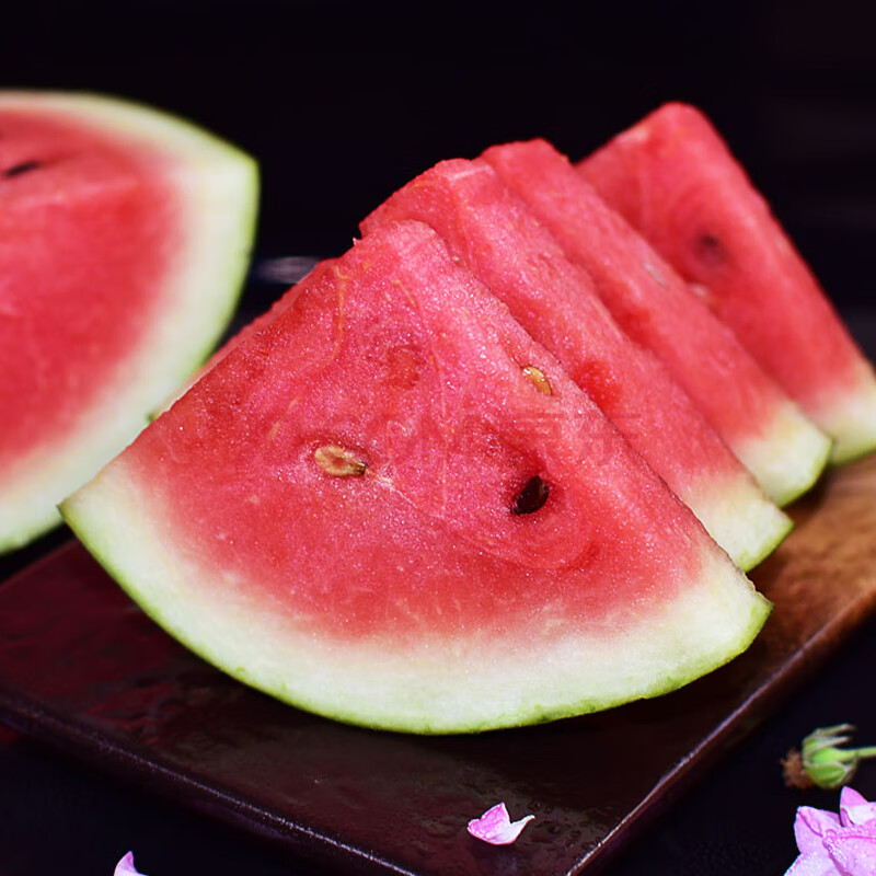 黑美人西瓜水果新鲜广西黑皮红心大瓜现摘整箱 4500g*2