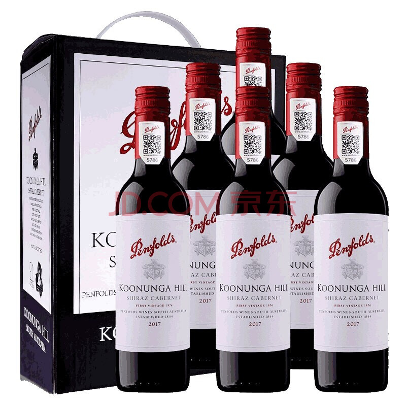 澳洲奔富寇兰山/蔻兰山设拉子赤霞珠红葡萄酒375ml 小酒版 6瓶组合