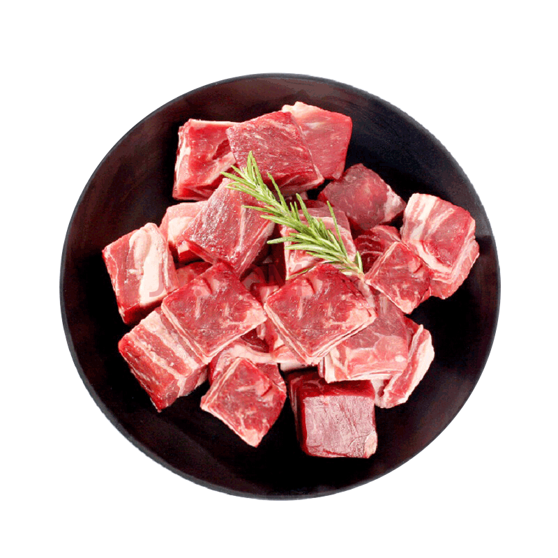 鲜动舌尖 牛腩粒牛腩肉牛腩块生鲜冷冻鲜雪花调理 牛肉块 400g