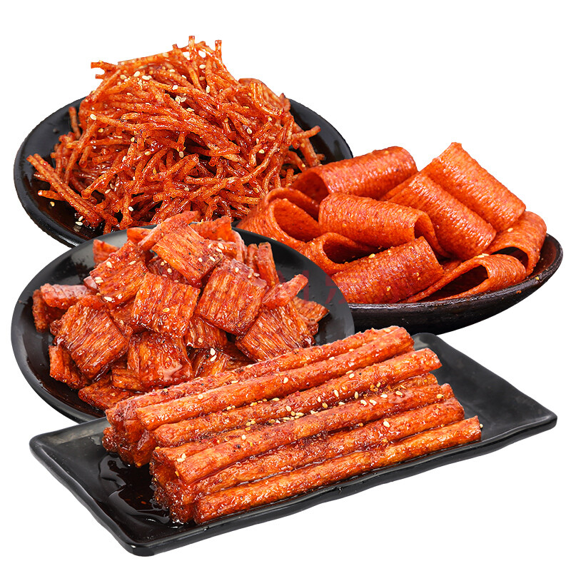小马哥网红辣条麻辣片休闲小零食儿时辣味小吃好吃的排行榜 70g*4包