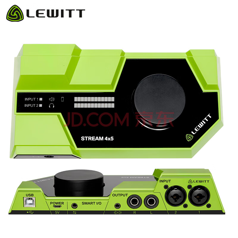 莱维特(lewitt)stream4x5 直播声卡专业录音游戏网课教学电脑手机通用