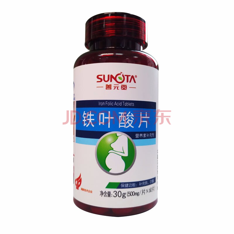 善元堂 善元堂铁叶酸片 30g(500mg/片×60片)