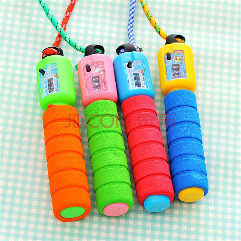 儿童计数跳绳幼儿园学生花样跳神绳子小孩小学生健身 团购20个颜色