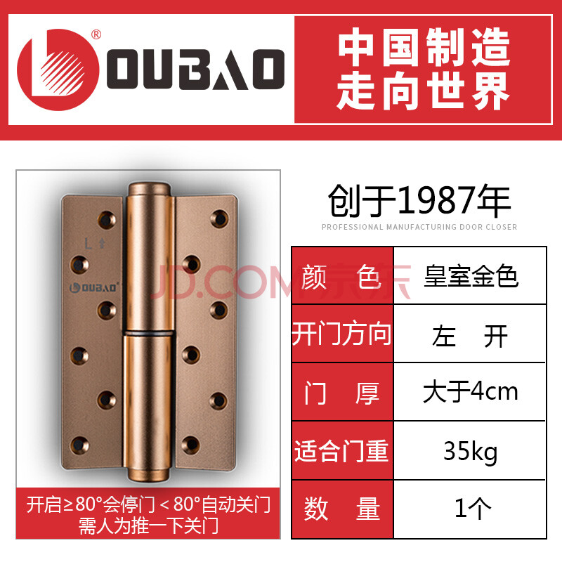 閉門器液壓緩衝阻尼彈簧暗門自閉合頁定位家用一副(2個)價 開門方向