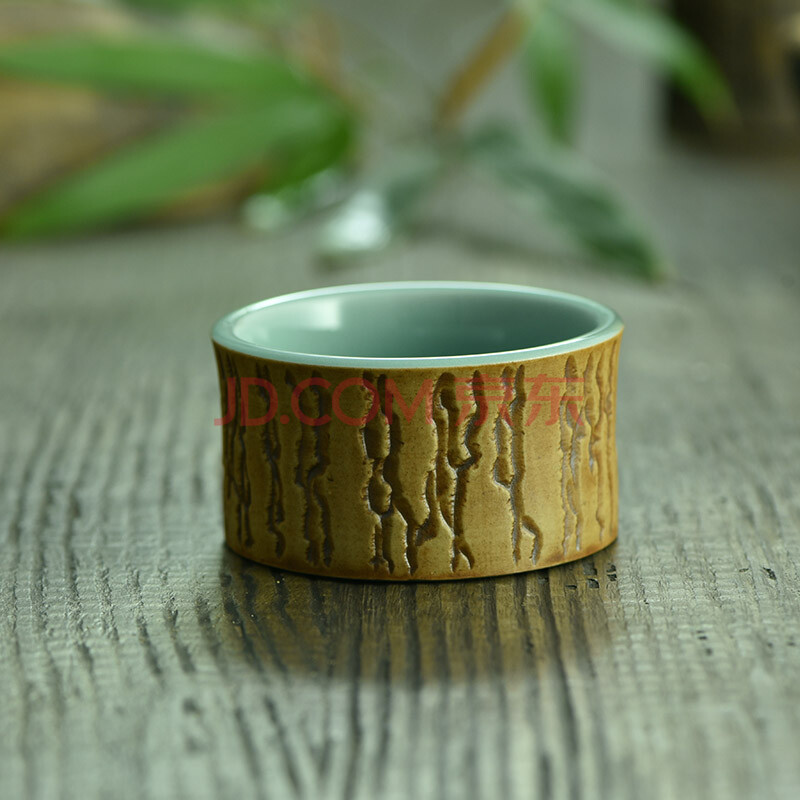 德匠龙泉青瓷 文武杯高杯矮杯 创意品茗纯手工杯套装 精致厚釉收藏品