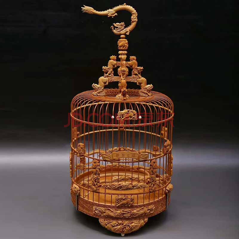 黄杨木广式波笼 250*250*550mm