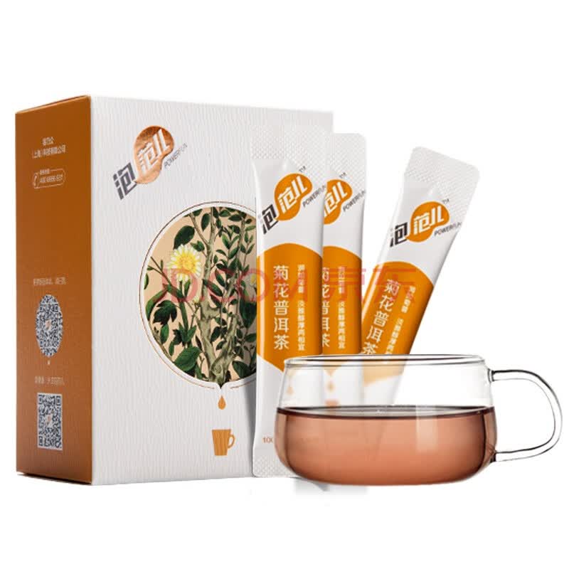 泡范儿 菊花普洱茶 速溶茶 茶珍 30条装 15g