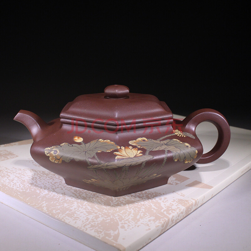 家藏老泥 宜兴紫砂艺术名人 任南松 六方虚扁