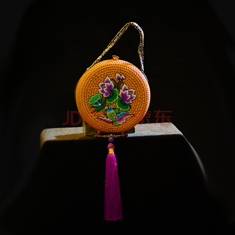 民族风绣花装饰包 藤花绣编复古精品 送礼佳品