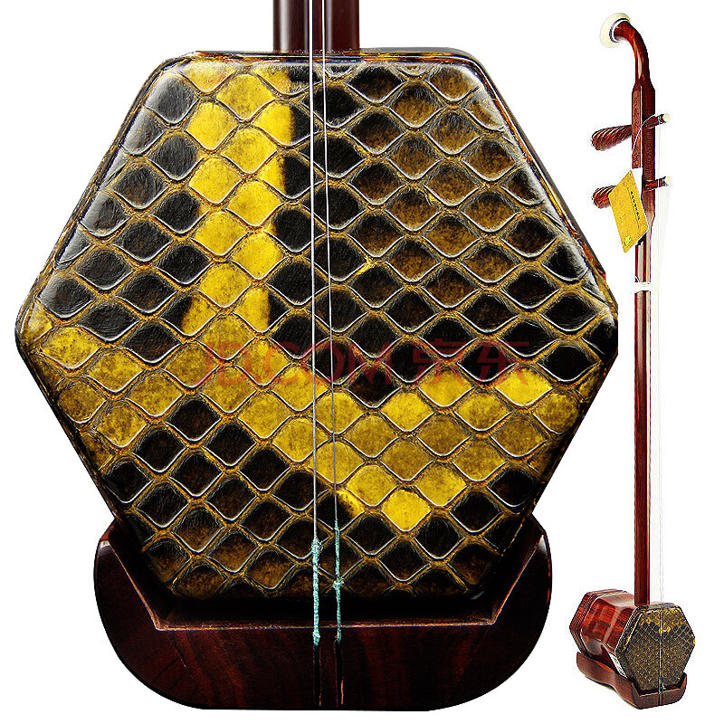 颂音坊 手工二胡 考级演奏小叶紫檀二胡乐器 龙纹杆(书法盒)