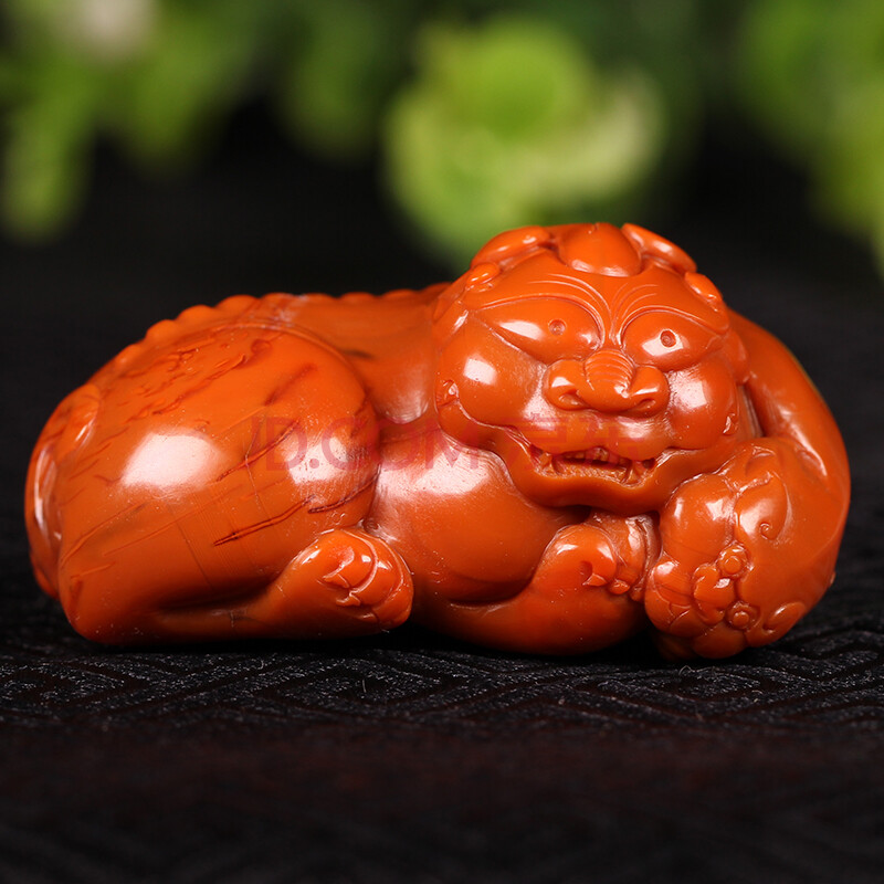 南红玛瑙 貔貅把件 64.24克 杰瑞玉器