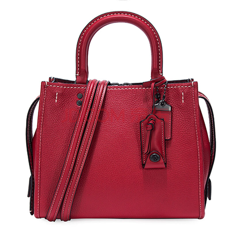 蔻驰 女士牛皮时尚简约手提单肩包 红色54536 bpf8q【图片 价格 品牌
