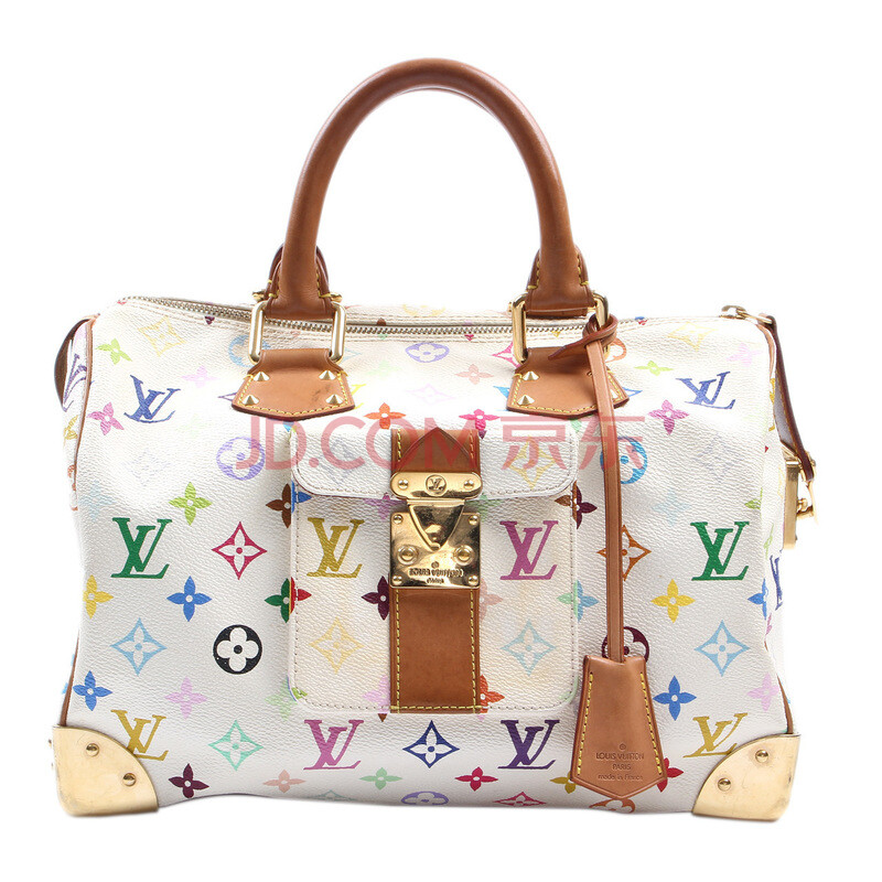 5新lv路易威登白三彩手提包a71012003