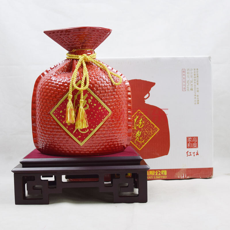 酒鬼酒(红坛)2017年 52度 3l 1坛/箱 【58】(名酒)