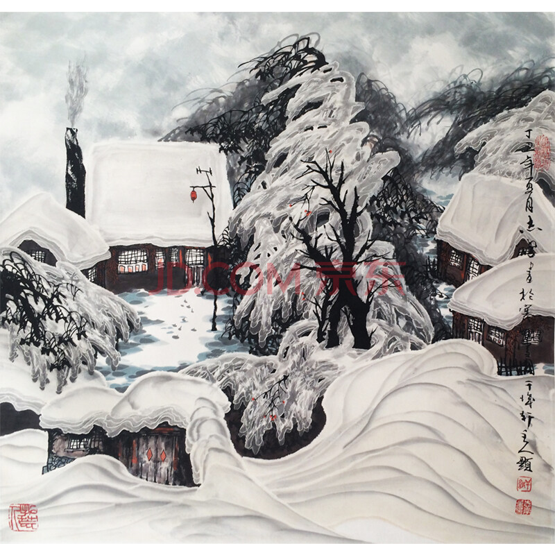 中國美協理事 於志學《冰雪山水》-京東珍品拍賣