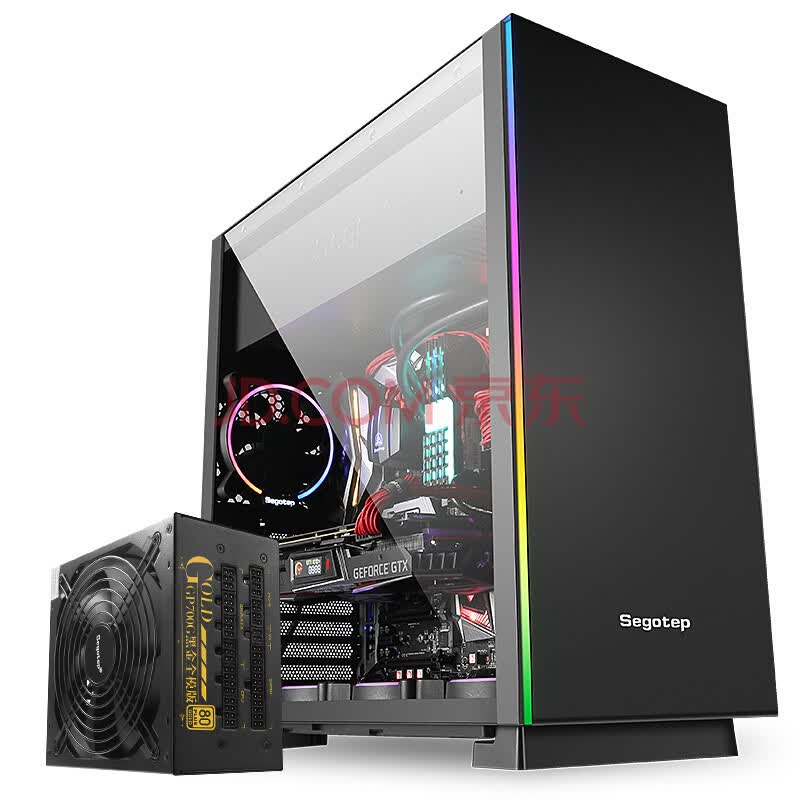 鑫谷(segotep)额定600w gp700g黑金版电源(金牌认证/90 转换效率/宽幅