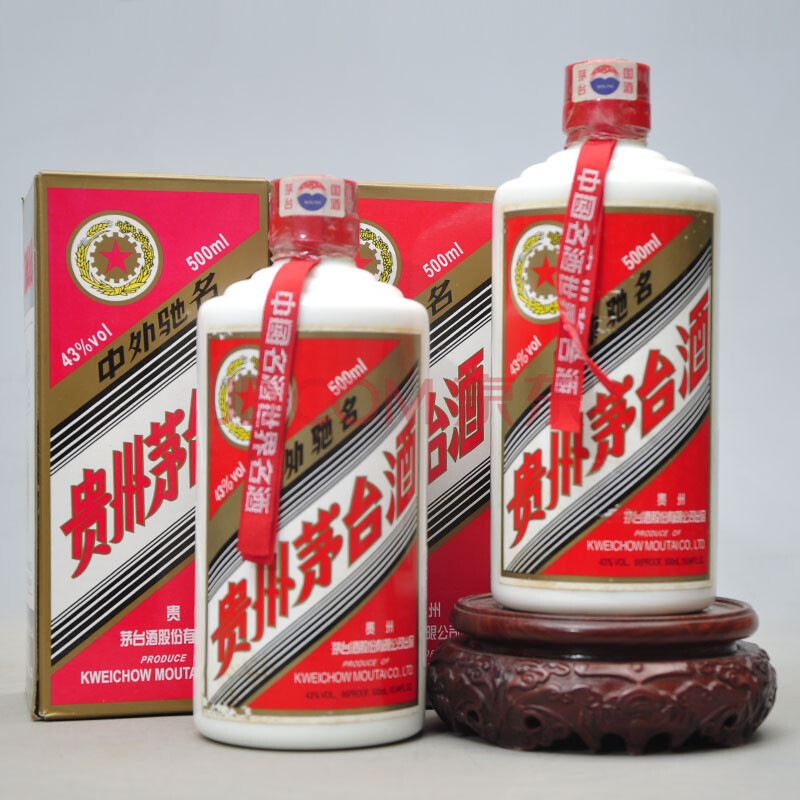 【即刻拍】貴州五星茅臺酒 2007年 43度 500ml 2瓶(陳年 名酒 收藏)