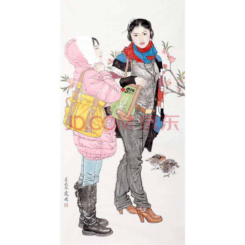 中美协会员 中国工笔画学会理事 桑建国《暖冬》