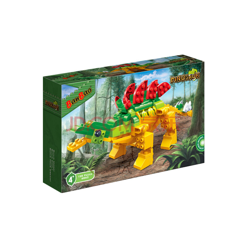 邦宝banbao 拼插积木 儿童益智教玩具 小颗粒 恐龙系列 剑龙6860